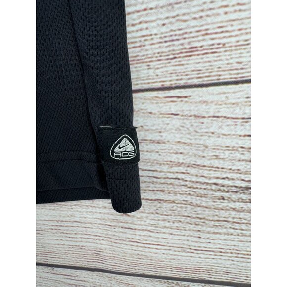 Nike ACG Sweat Pants Men's Size Medium Black Drawstring 3 Pockets - Picture 3 of 11